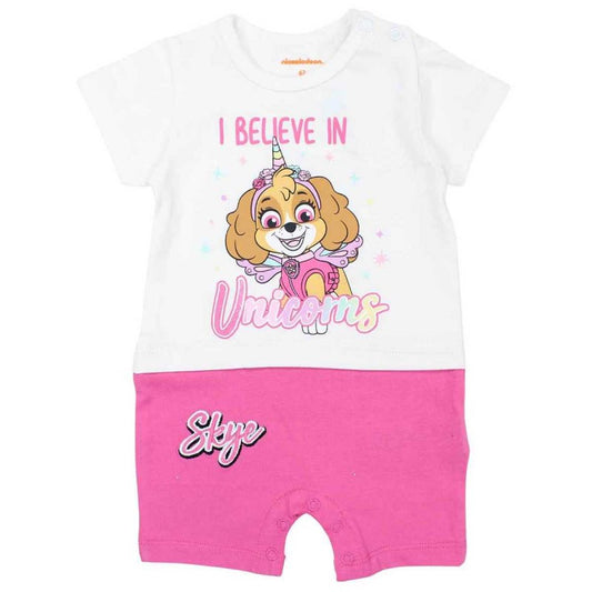 Combishort Pat'Patrouille - rose et blanc