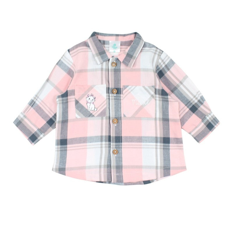 Ensemble Marie les Aristochats chemise et legging - rose et gris