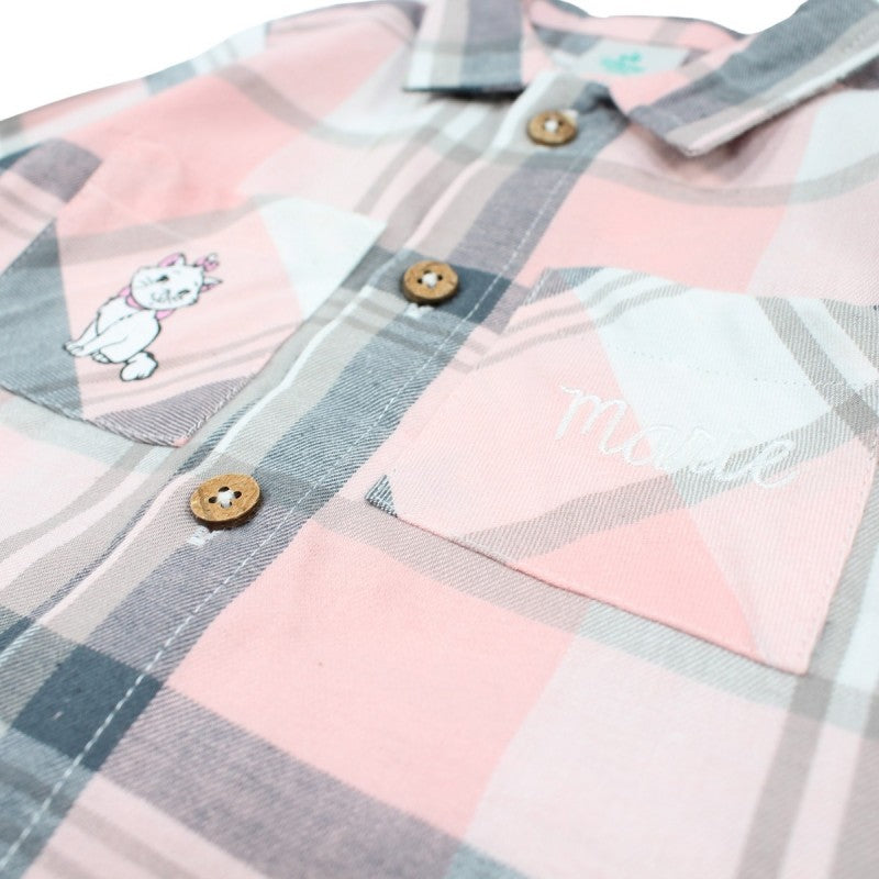 Ensemble Marie les Aristochats chemise et legging - rose et gris