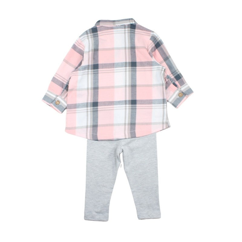Ensemble Marie les Aristochats chemise et legging - rose et gris