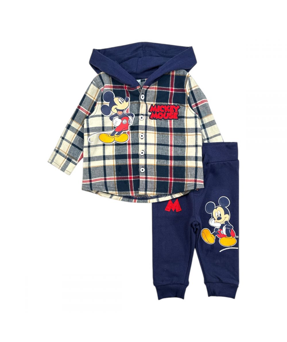Ensemble Mickey chemise à capuche et jogging - bleu foncé