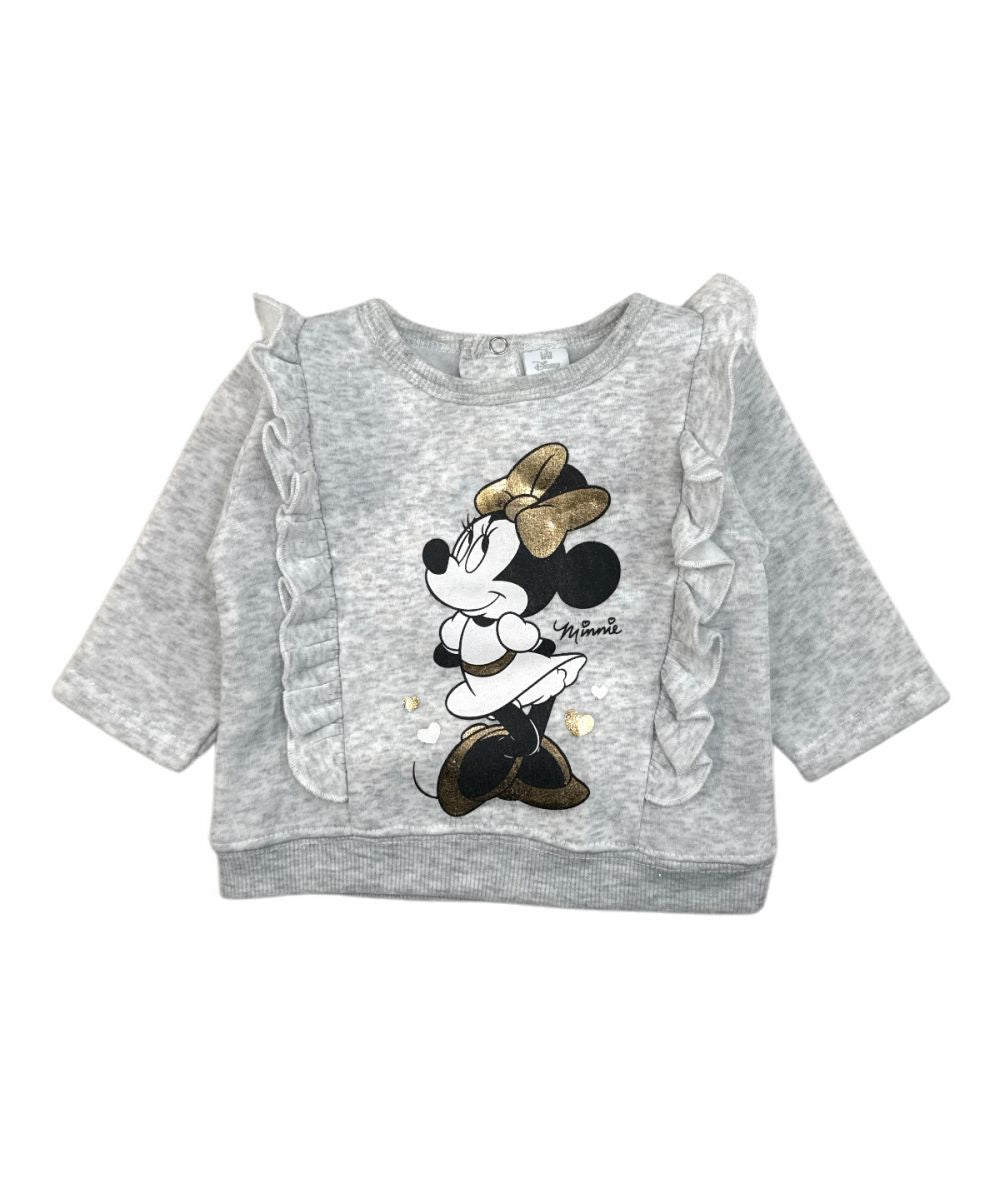 Ensemble Minnie sweat et jogging - rose et gris