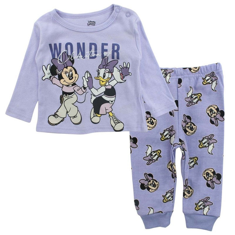Ensemble Minnie tee-shirt et jogging - bleu clair