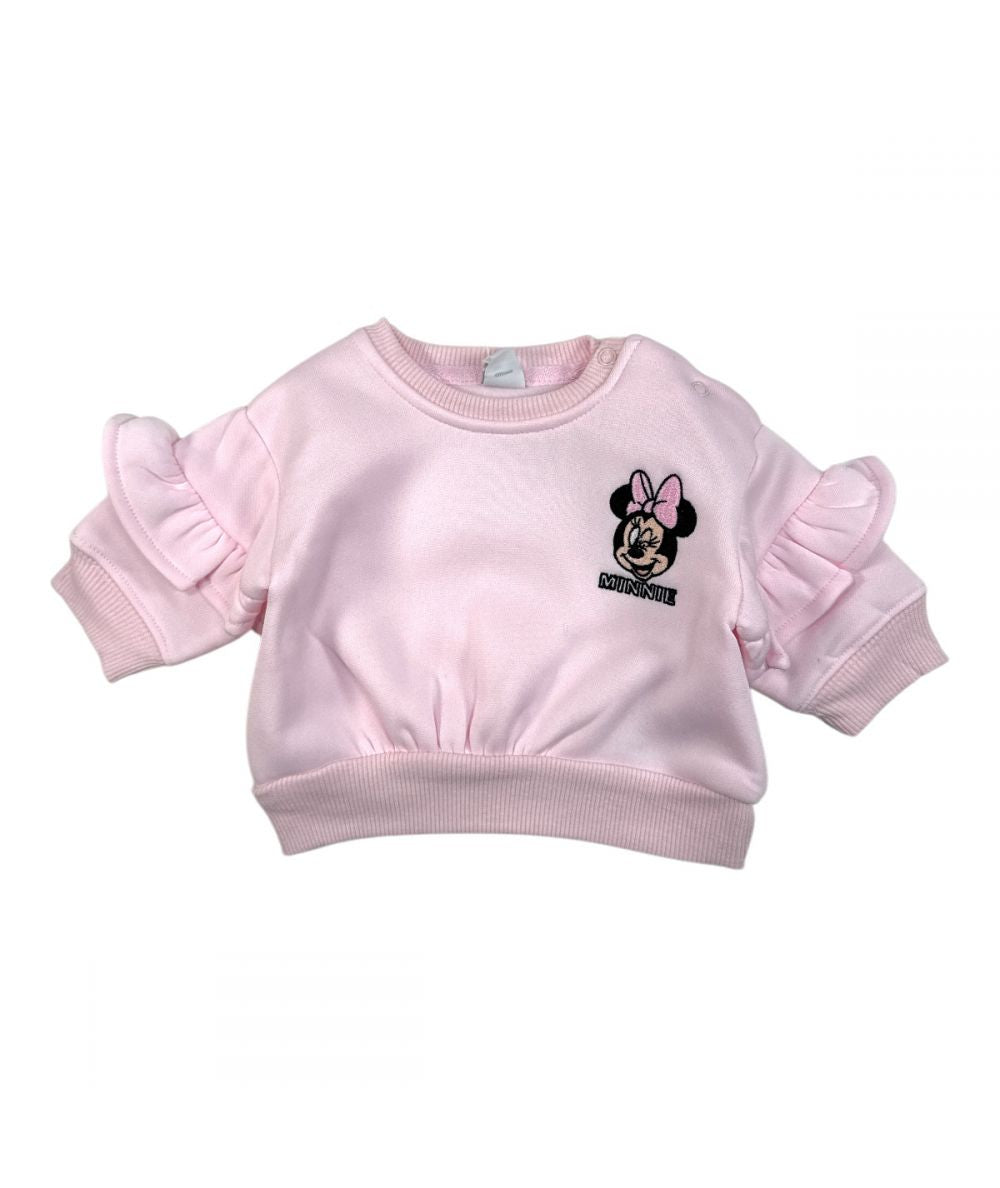 Ensemble Minnie sweat et jogging - rose clair et noir