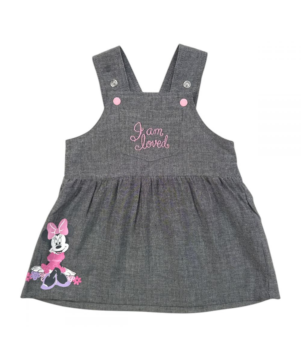 Ensemble Minnie robe et tee-shirt - rose et gris