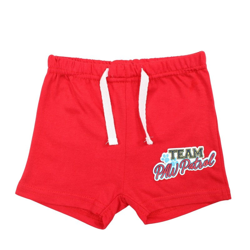 Ensemble  Pat'Patrouille  tee-shirt & short - rouge et blanc