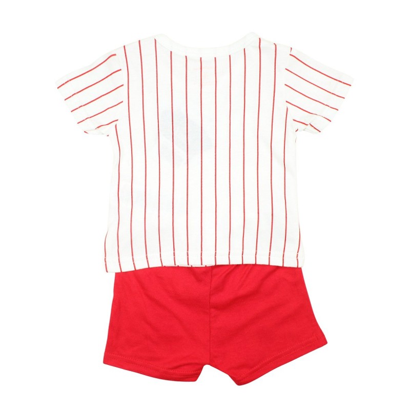 Ensemble  Pat'Patrouille  tee-shirt & short - rouge et blanc