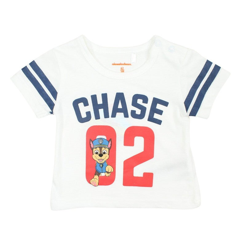 Ensemble Pat'Patrouille Tee-shirt & short - blanc, bleu marine et rouge