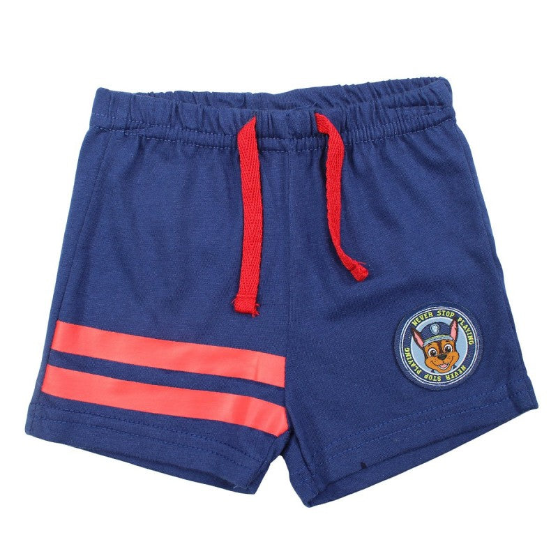 Ensemble Pat'Patrouille Tee-shirt & short - blanc, bleu marine et rouge