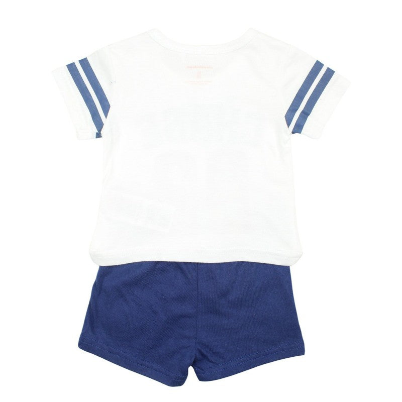 Ensemble Pat'Patrouille Tee-shirt & short - blanc, bleu marine et rouge