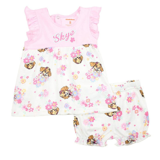 Ensemble Pat'Patrouille robe et short - rose