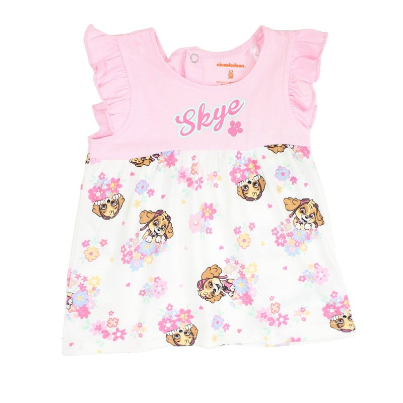 Ensemble Pat'Patrouille robe et short - rose
