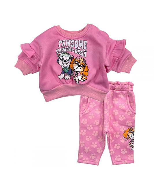 Ensemble Pat'Patrouille sweat & jogging - rose