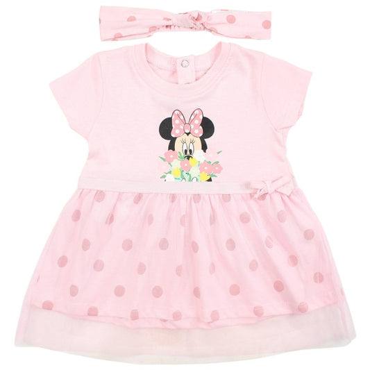 Robe tulle Minnie et bandeau - rose