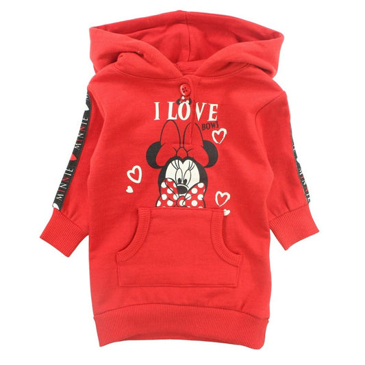 Robe polaire bébé Minnie - rouge