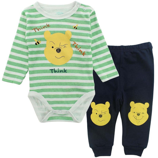 Ensemble Winnie l'ourson body et pantalon - bleu et vert