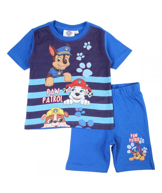 Ensemble Pat'Patrouille tee-shirt et short - bleu roi
