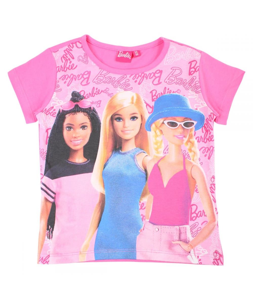 Ensemble Barbie tee-shirt et short - rose