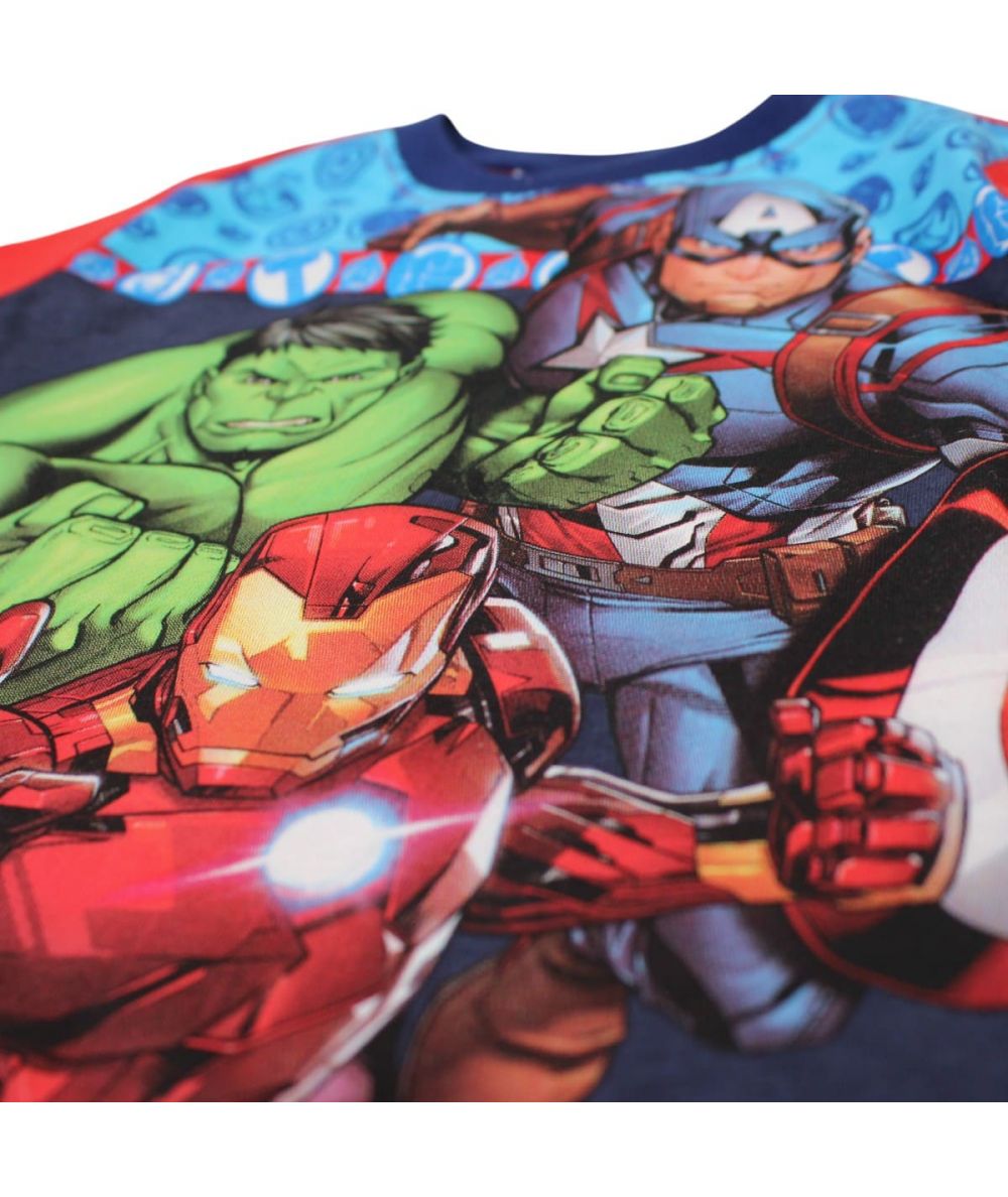 Ensemble Avengers tee-shirt et short - rouge