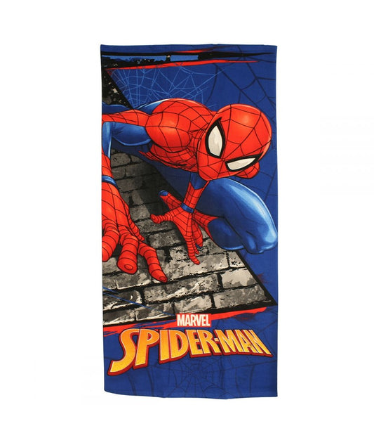 Serviette de plage Spiderman - bleu