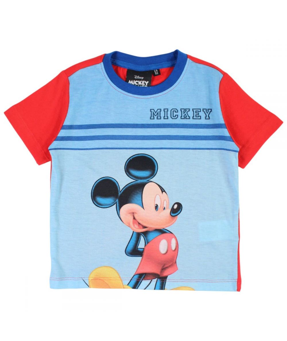 Ensemble Mickey tee-shirt et short - bleu et rouge