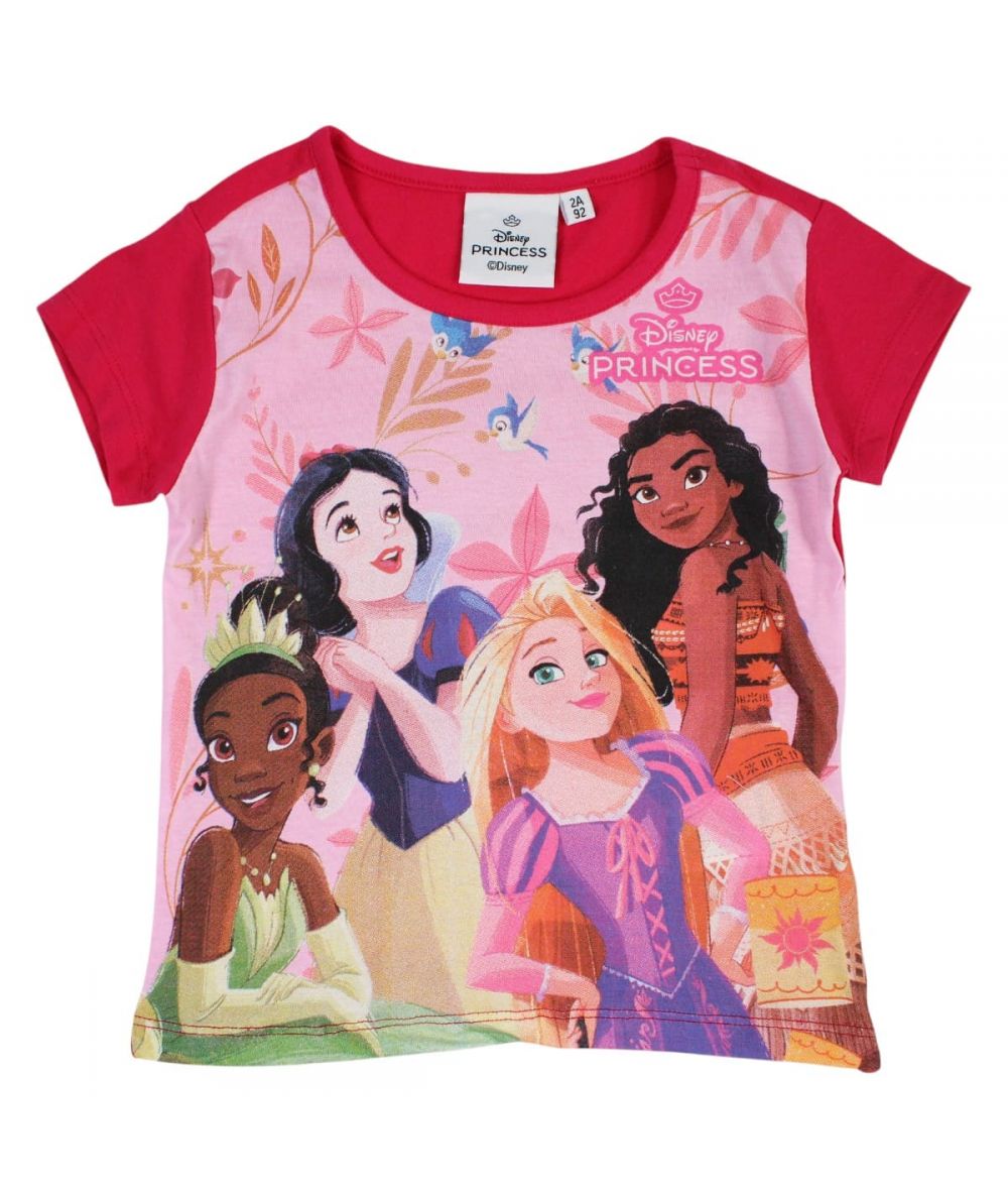 Ensemble Princesse tee-shirt et short - rouge et rose
