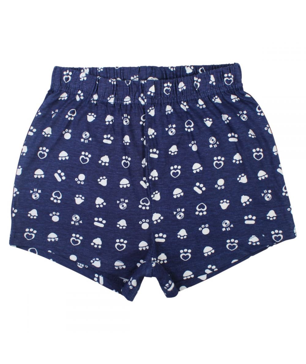 Ensemble Gabby tee-shirt et short - bleu