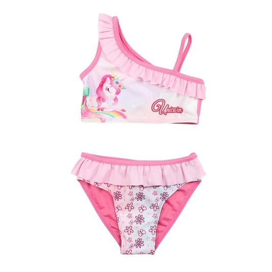 Maillot de bain Unicorn 2 pièces - rose clair