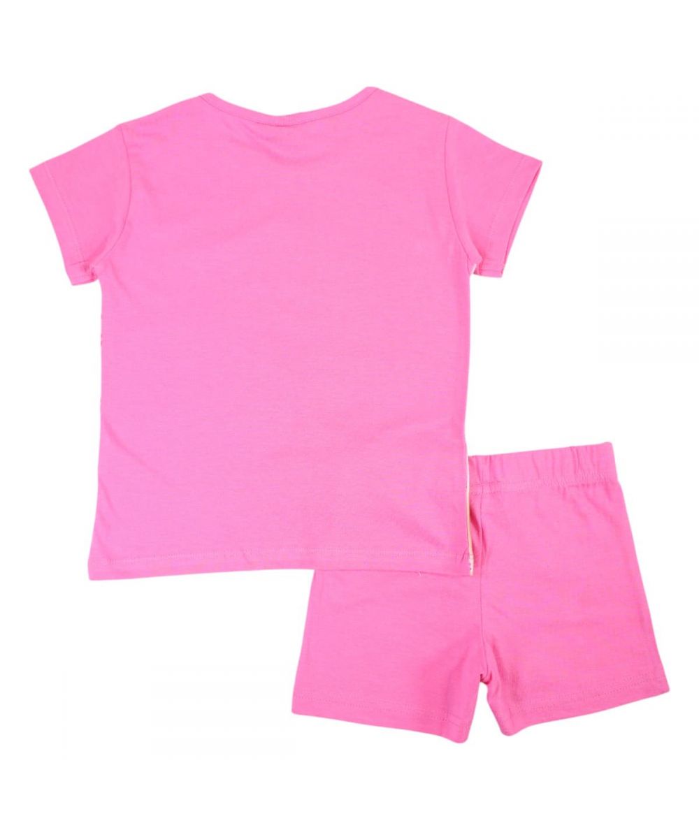 Ensemble Barbie tee-shirt et short - rose