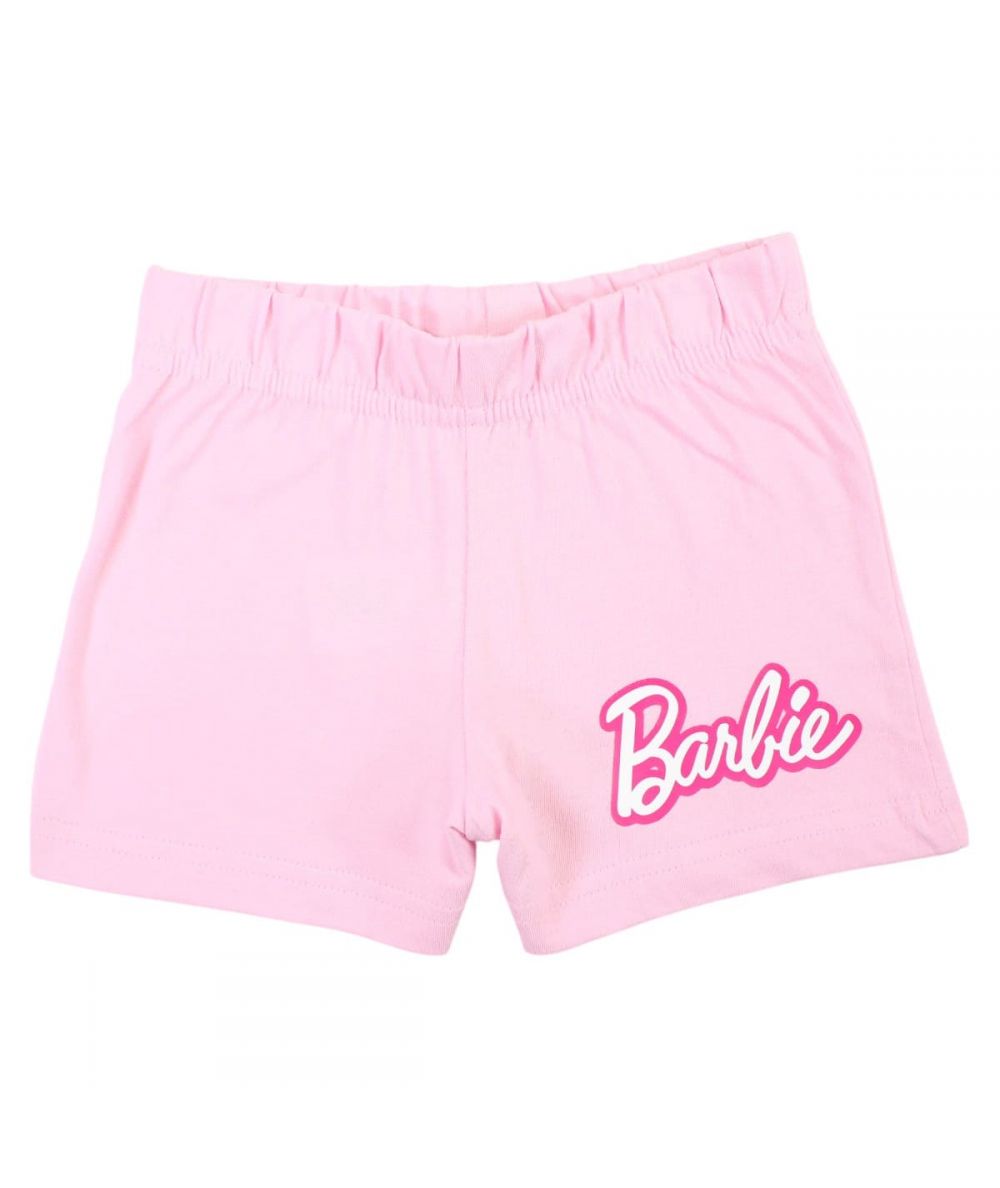 Ensemble Barbie tee-shirt et short - rose clair