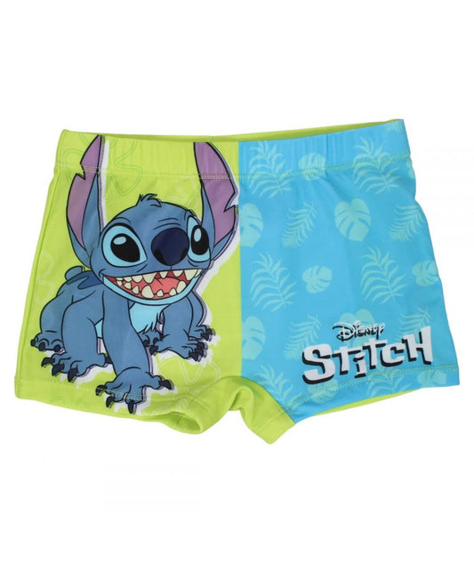 Boxer de bain Stitch - vert et bleu