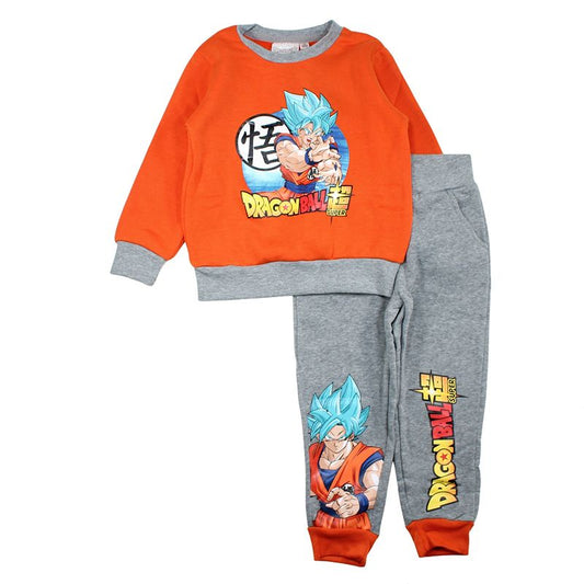 Ensemble Dragon Ball Z sweat et jogging - orange et gris