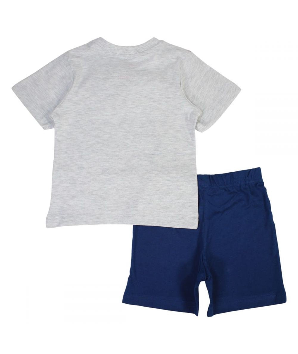 Ensemble Avengers tee-shirt et short - gris et bleu