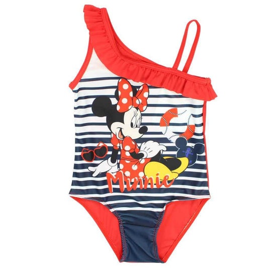 Maillot de bain Minnie 1 pièce - rouge et bleu marine