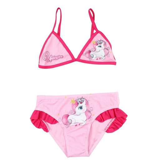 Maillot de bain Unicorn 2 pièces - rose et fushia
