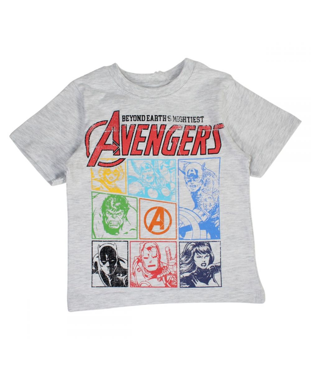 Ensemble Avengers tee-shirt et short - gris et bleu