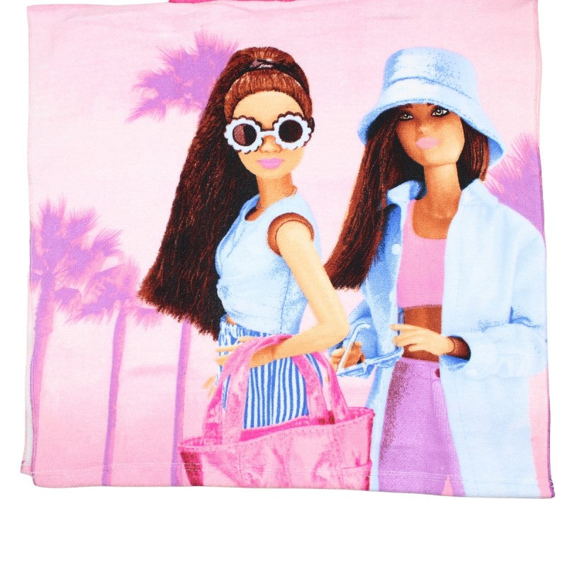 Poncho Barbie - rose clair