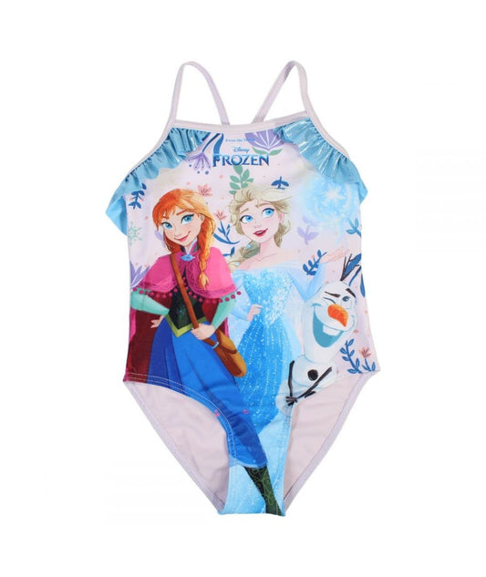 Maillot de bain La Reine des Neiges 1 pièce - blanc/rose