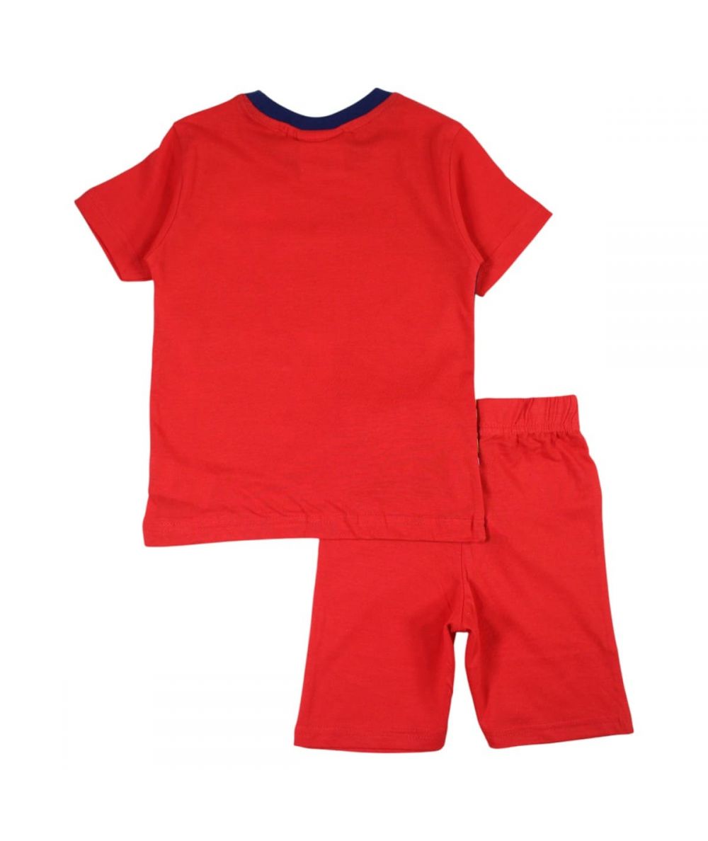 Ensemble Avengers tee-shirt et short - rouge