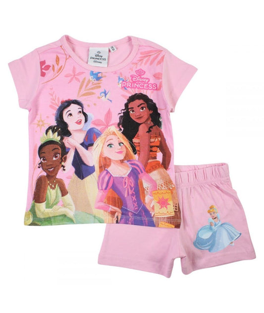 Ensemble Princesse tee-shirt et short - rose