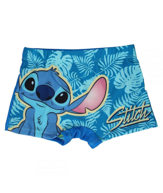 Boxer de bain Stitch - bleu clair