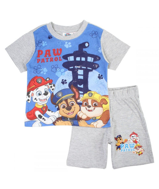 Ensemble Pat'Patrouille tee-shirt et short - gris