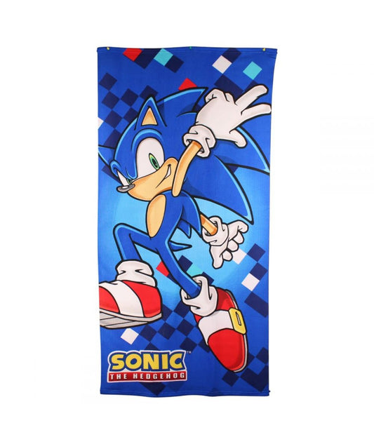 Serviette de plage Sonic - bleu
