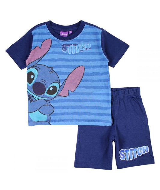 Ensemble Stitch tee-shirt et short - bleu foncé