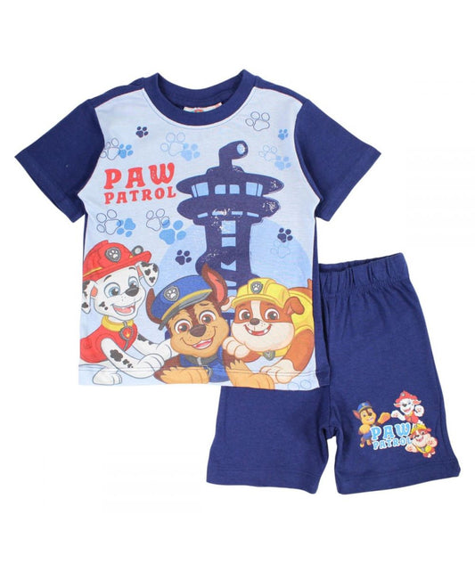 Ensemble Pat'Patrouille tee-shirt et short - bleu marine