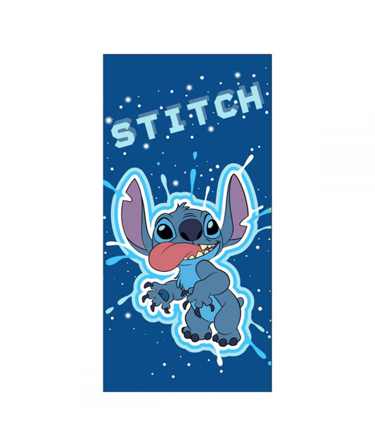 Serviette de plage Stitch - bleu