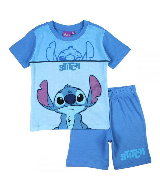 Ensemble Stitch tee-shirt et short - bleu
