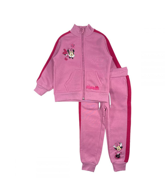 Ensemble Minnie veste et jogging - rose