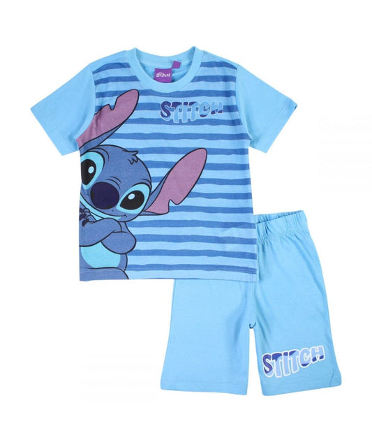 Ensemble Stitch tee-shirt et short - bleu clair