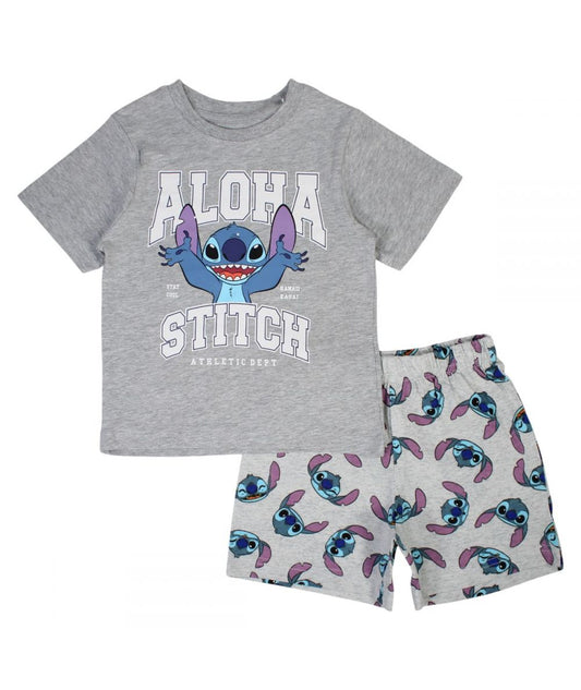 Ensemble Stitch tee-shirt et short - gris